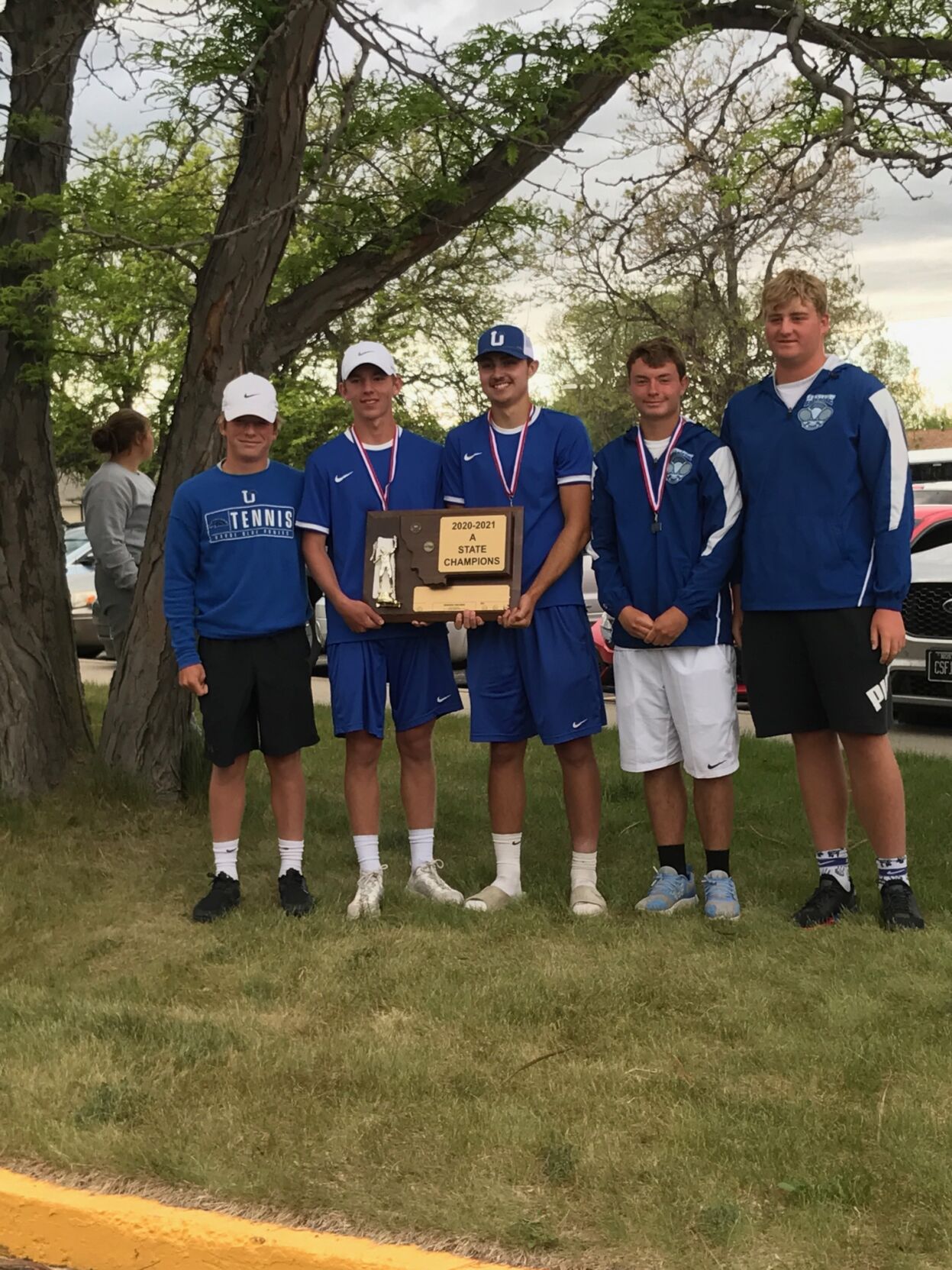 2021 Class A boys tennis - Havre Blue Ponies